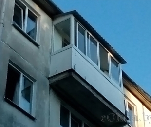Балконная рама из алюминия. Минск. №4